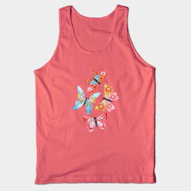 Butterfly Kaleidoscope Tank Top by tangerinetane